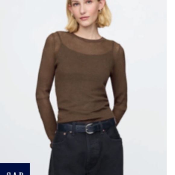 GAP Sheer Rib Sweater (size: Small) - Picture 2 of 4